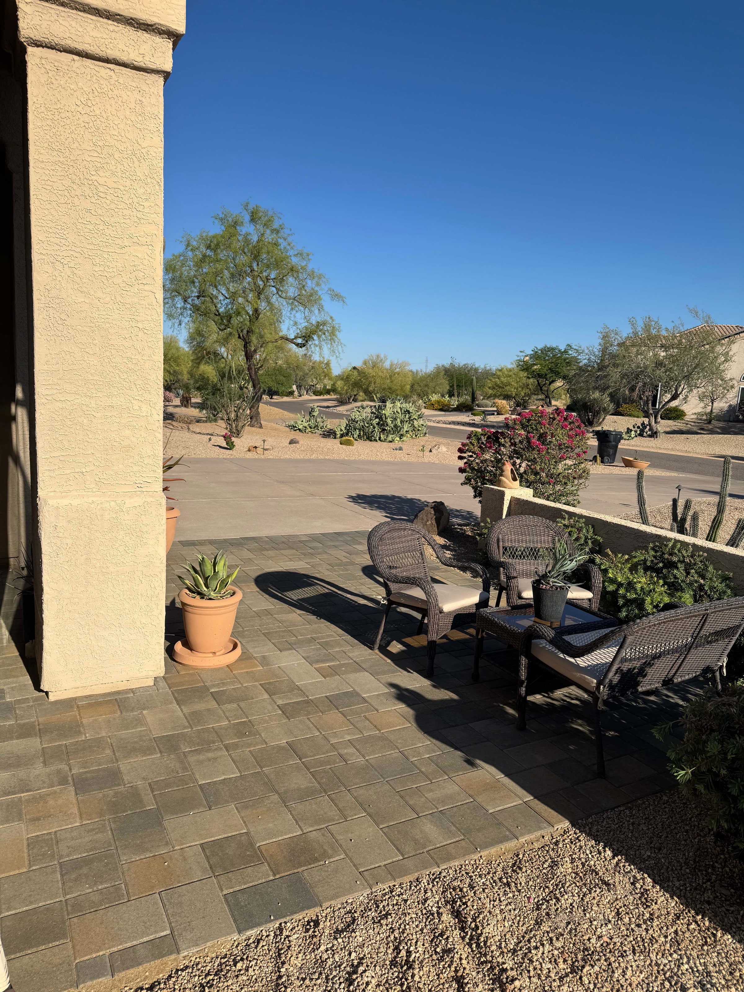 Front Entry Courtyard in North Scottsdale